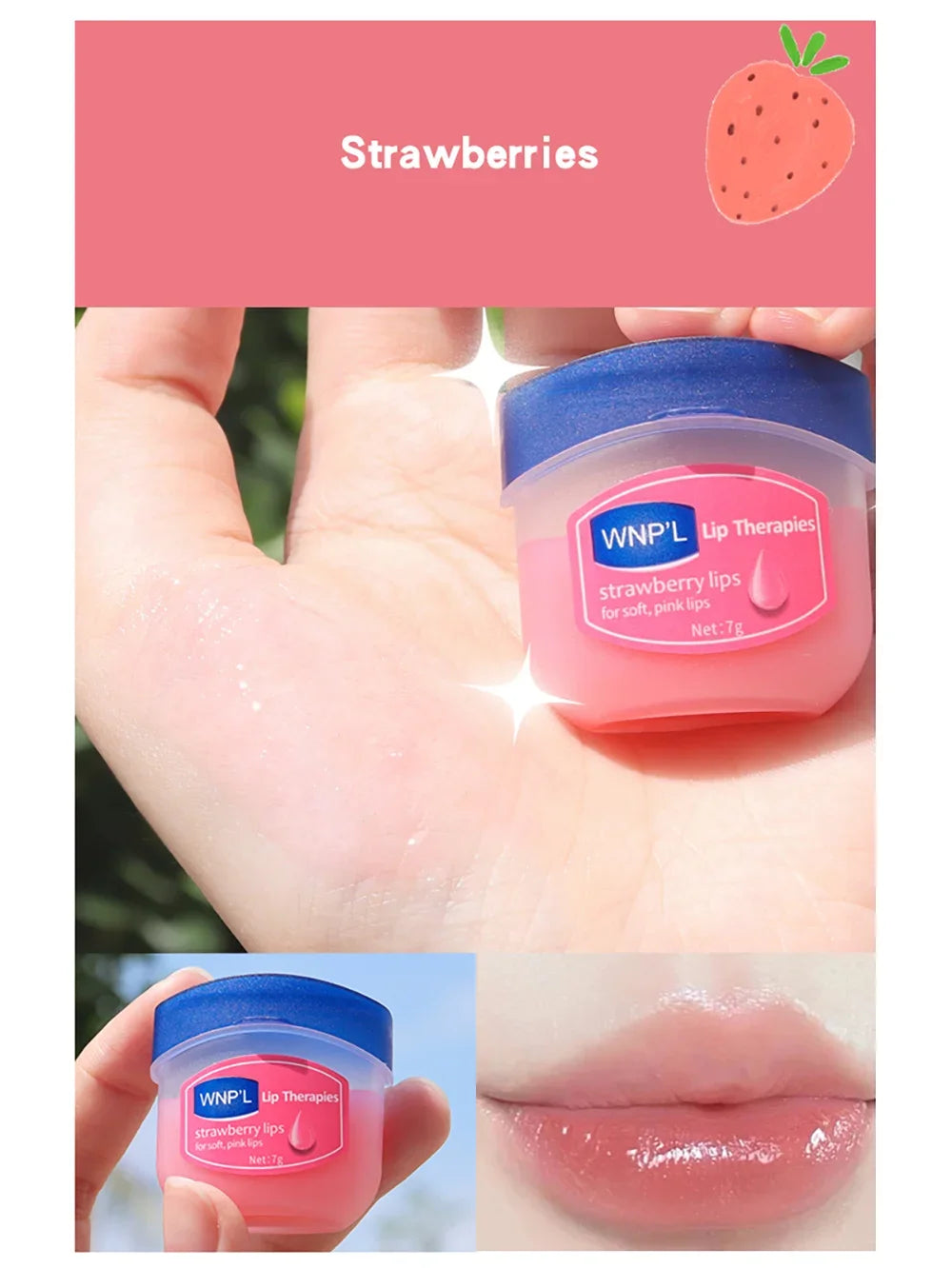 Natural Moisturizing Lip Mask Lip Balm Healing Moisturizing & Repairing Without Greasiness Winter Lip Care Kit Holiday Gift