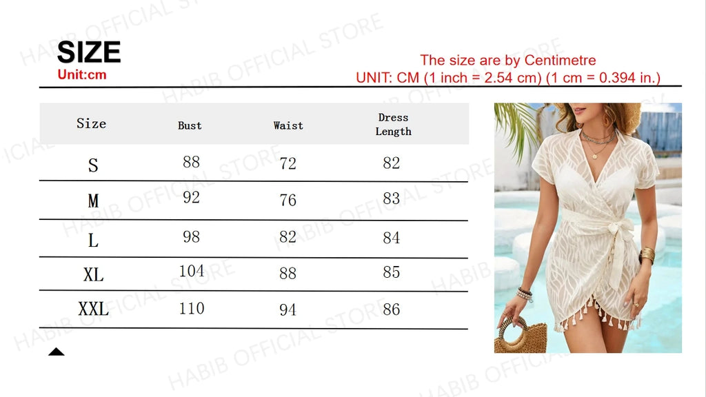 Swim Cover Up Lace White Beach Dress Sexy V-neck Long Cover up Woman Swimwear Bikini Tunic Long Pareos Robe Beachwear Outfit