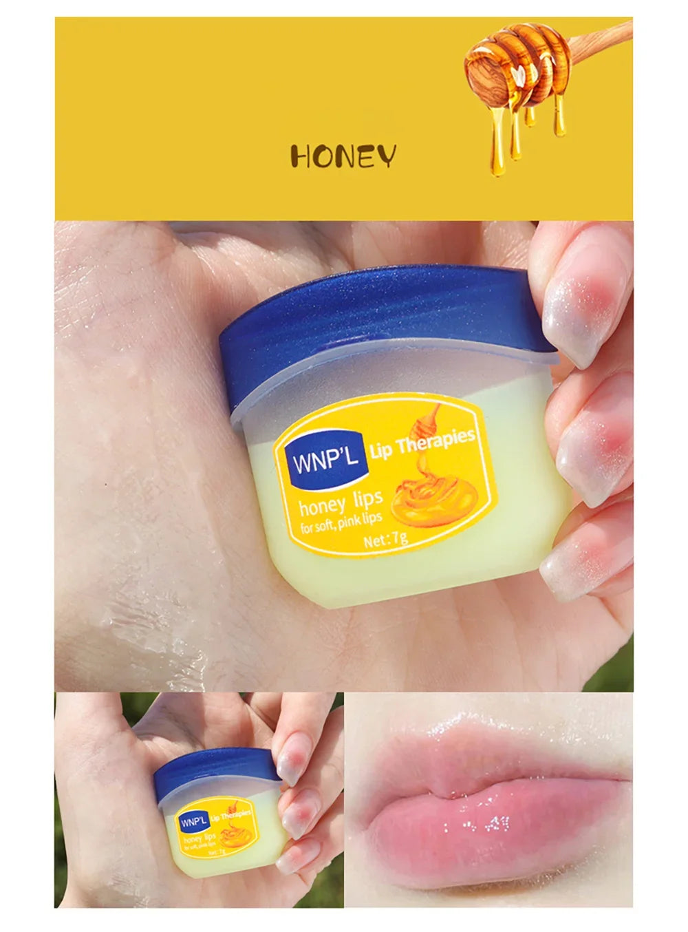 Natural Moisturizing Lip Mask Lip Balm Healing Moisturizing & Repairing Without Greasiness Winter Lip Care Kit Holiday Gift